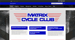 Desktop Screenshot of matrixcycleclub.org